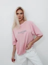 T-shirt damski OLAVOGA TAIST 2026 róż - maWer Fashion