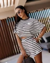 Komplet damski OLAVOGA RETRO 2026 brązowy - maWer Fashion