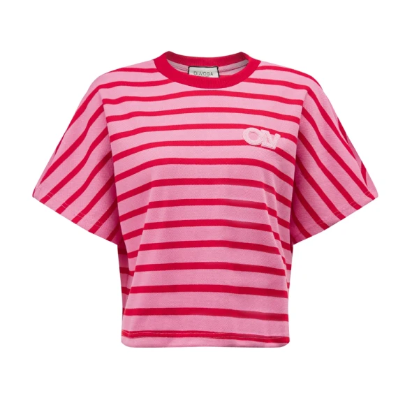 Komplet damski OLAVOGA RETRO 2026 róż - maWer Fashion