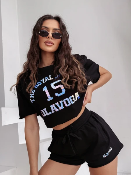 Komplet damski OLAVOGA STELO 2026 czarny - maWer Fashion