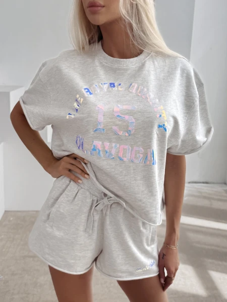 Komplet damski OLAVOGA STELO 2026 szary - maWer Fashion