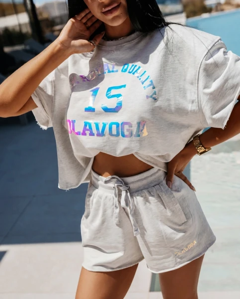 Komplet damski OLAVOGA STELO 2026 szary - maWer Fashion