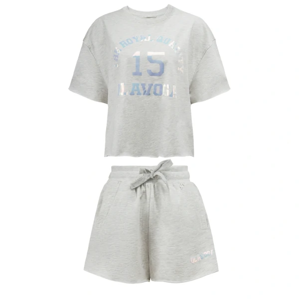 Komplet damski OLAVOGA STELO 2026 szary - maWer Fashion