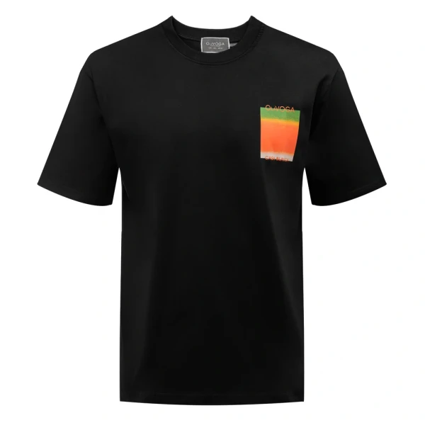 T-shirt męski OLAVOGA NOER 2026 czarny - maWer Fashion