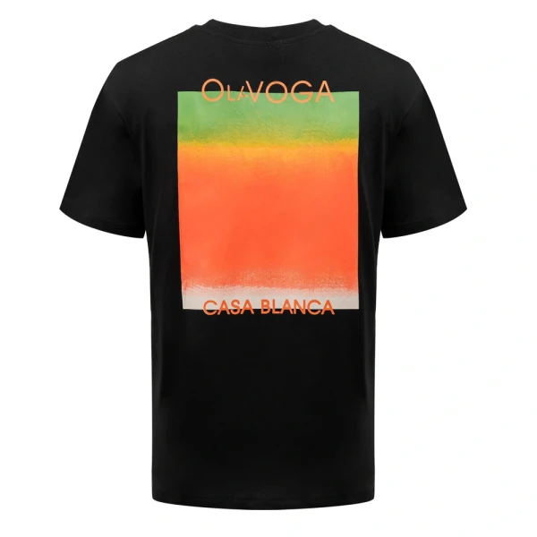 T-shirt męski OLAVOGA NOER 2026 czarny - maWer Fashion