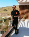 T-shirt męski OLAVOGA NOER 2026 czarny - maWer Fashion