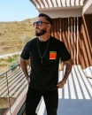 T-shirt męski OLAVOGA NOER 2026 czarny - maWer Fashion
