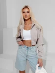 Bluza damska OLAVOGA PADSUI 2026 szara - maWer Fashion