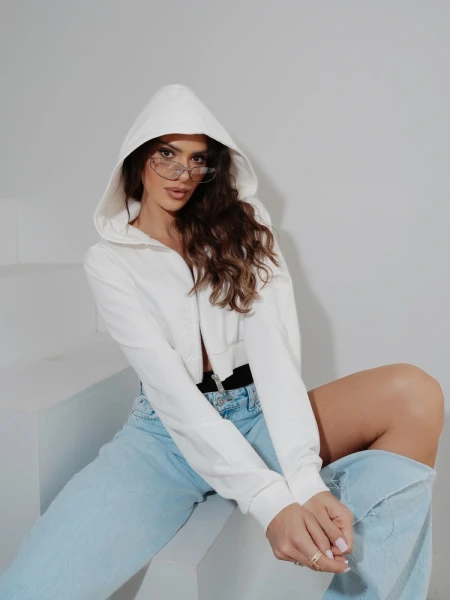 Bluza damska OLAVOGA PADSUI 2026 ecru - maWer Fashion