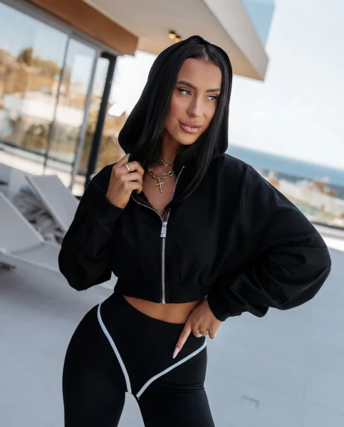 Bluza damska OLAVOGA PADSUI 2026 czarna - maWer Fashion