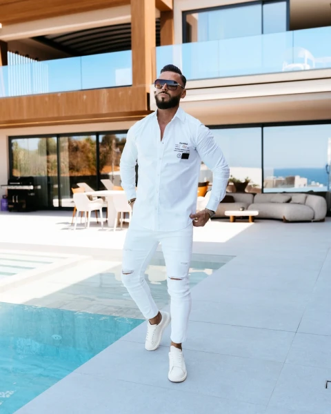 Koszula męska OLAVOGA DEJCH 2026 biała - maWer Fashion