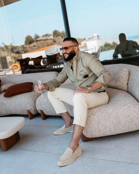 Koszula męska OLAVOGA DEJCH 2026 khaki - maWer Fashion