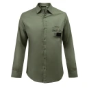 Koszula męska OLAVOGA DEJCH 2026 khaki - maWer Fashion