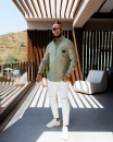 Koszula męska OLAVOGA DEJCH 2026 khaki - maWer Fashion