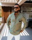 Koszula męska OLAVOGA DEJCH 2026 khaki - maWer Fashion