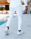 Spodnie męskie jeansy OLAVOGA DANITY 2026 białe - maWer Fashion