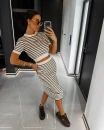 Komplet damski OLAVOGA SATINA 2026 czarny - maWer Fashion