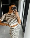 Komplet damski OLAVOGA SATINA 2026 czarny - maWer Fashion