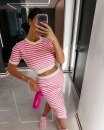 Komplet damski OLAVOGA SATINA 2026 amarant - maWer Fashion