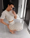 Komplet damski OLAVOGA SATINA 2026 szary - maWer Fashion