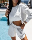 Komplet damski OLAVOGA WEST 2026 szary - maWer Fashion
