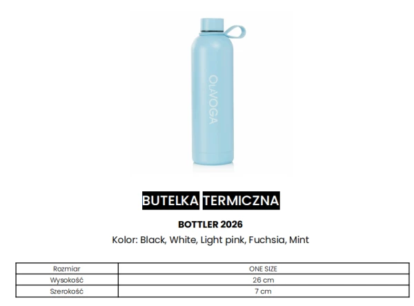 Butelka termiczna OLAVOGA BOTTLER 2026 czarna - maWer Fashion