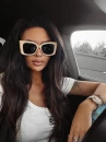 Okulary damskie przeciwsłoneczne OLAVOGA EYZ beżowe - maWer Fashion