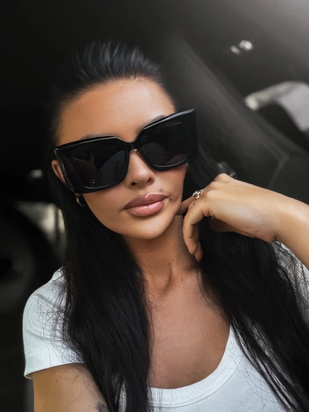 Okulary damskie przeciwsłoneczne OLAVOGA EYZ czarne - maWer Fashion