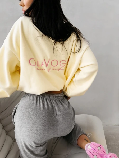Bluza damska OLAVOGA ELENA 2026 żółta- maWer Fashion