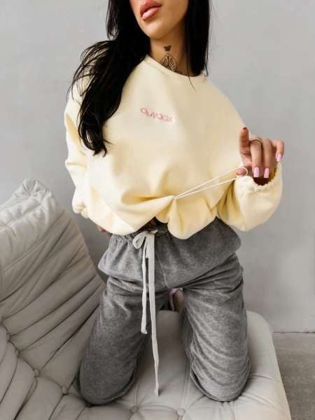 Bluza damska OLAVOGA ELENA 2026 żółta- maWer Fashion