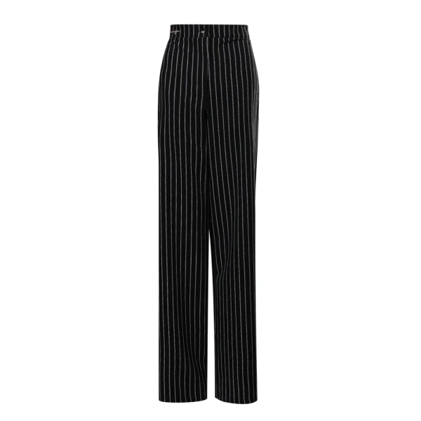 Komplet damski OLAVOGA NICE 2025 czarny w paski - maWer Fashion