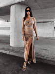 Komplet damski OLAVOGA PARADISE 2025 beż - maWer Fashion