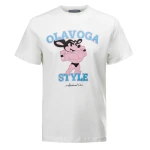 T-shirt męski OLAVOGA COMPRE 2025 ecru - maWer Fashion