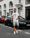 T-shirt męski OLAVOGA COMPRE 2025 ecru - maWer Fashion