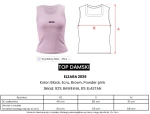 Top damski OLAVOGA ELZARA 2026 brązowy - maWer Fashion
