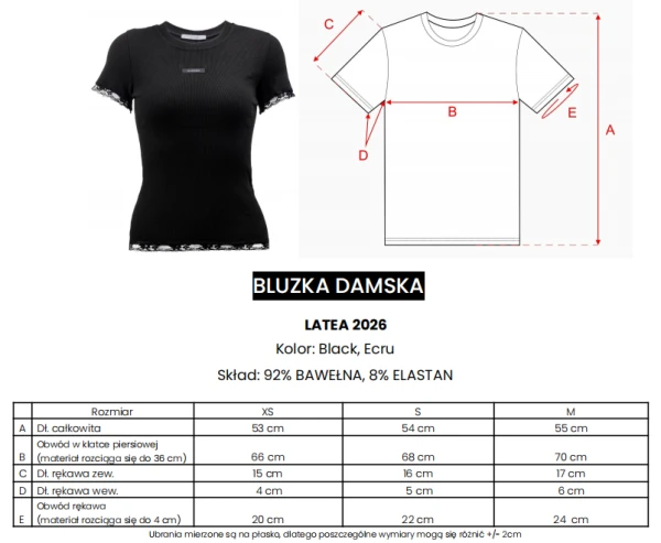 Bluzka damska OLAVOGA LATEA 2026 ecru - maWer Fashion
