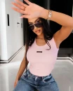 Top damski OLAVOGA ELZARA 2026 pudrowy róż - maWer Fashion