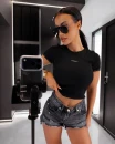 Bluzka damska OLAVOGA LATEA 2026 czarna - maWer Fashion