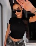 Bluzka damska OLAVOGA LATEA 2026 czarna - maWer Fashion