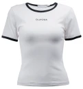 T-shirt damski OLAVOGA GABRIELA 2026 ecru - maWer Fashion