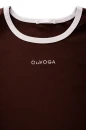 T-shirt damski OLAVOGA GABRIELA 2026 brązowy - maWer Fashion