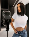 Top damski OLAVOGA KEMO 2026 ecru - maWer Fashion