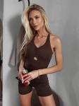 Kombinezon damski OLAVOGA SARELI 2026 brąz - maWer Fashion