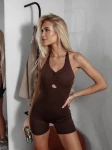 Kombinezon damski OLAVOGA SARELI 2026 brąz - maWer Fashion