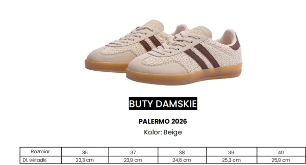 Buty damskie OLAVOGA PALERMO 2026 beż - maWer Fashion