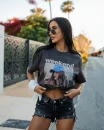 T-shirt damski OLAVOGA FLYKIO 2026 szary - maWer Fashion