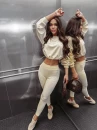 Komplet damski OLAVOGA CAPTAIN MORGAN 2026 żółty - maWer Fashion