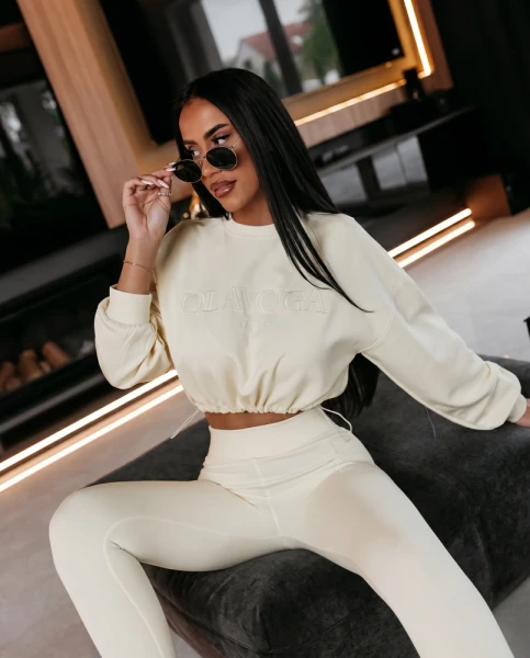 Komplet damski OLAVOGA CAPTAIN MORGAN 2026 żółty - maWer Fashion