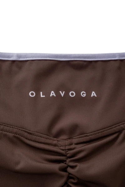Komplet damski OLAVOGA VELUNE 2026 brąz - maWer Fashion