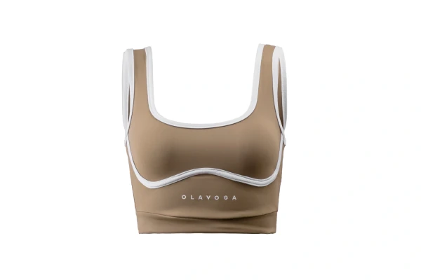 Komplet damski OLAVOGA VELUNE 2026 latte - maWer Fashion